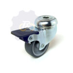 D50 H69 40KG Pasukamas ratukas su stabdžiu, su kiauryme varžtui M8, M10