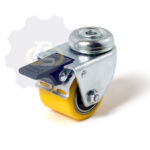 D50 H73 100KG Pasukamas ratukas su stabdžiu, su kiauryme varžtui M8, M10