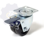 D50 H73 90KG Pasukamas ratukas su stabdžiu su plokštele 60x60