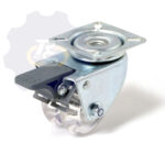 D50 H73 70KG Pasukamas ratukas su stabdžiu, su plokštele 60x60