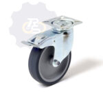 D100 H122 80KG Pasukamas ratukas su stabdžiu, su plokštele 60x60