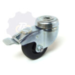 D50 H70 50KG Pasukamas ratukas su stabdžiu, su kiauryme varžtui M8, M10