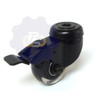 D50 H70 50KG Pasukamas ratukas su stabdžiu, su kiauryme varžtui M8, M10