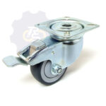 D50 H70 50KG Pasukamas ratukas su stabdžiu, su plokštele 60x60