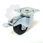 D50 H70 50KG Pasukamas ratukas su stabdžiu, su plokštele 60x60