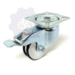 D50 H70 40KG Pasukamas ratukas su stabdžiu, su plokštele 60x60