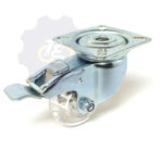 D50 H70 40KG Pasukamas ratukas su stabdžiu, su plokštele 60x60