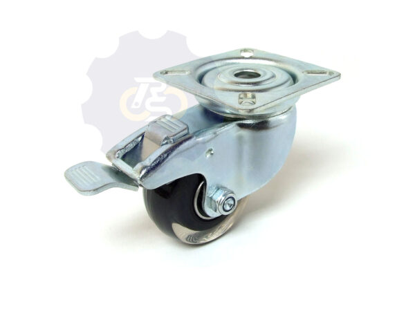 D50 H70 50KG Pasukamas ratukas su stabdžiu, su plokštele 60x60