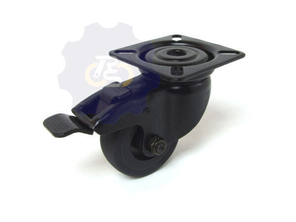 D50 H70 50KG Pasukamas ratukas su stabdžiu, su plokštele 60x60