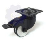 D50 H70 40KG Pasukamas ratukas su stabdžiu, su plokštele 60x60