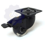 D50 H70 50KG Pasukamas ratukas su stabdžiu, su plokštele 60x60