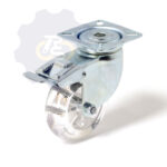 D75 H100 60KG Pasukamas ratukas su stabdžiu, su plokštele 60x60