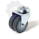 D75 H100 150KG Pasukamas ratukas, su kiauryme varžtui M10, M12