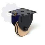 D50 H70 40KG Fiksuotas ratukas su plokštele 56x56