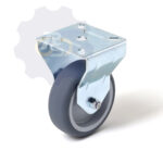 D75 H100 60KG Fiksuotas ratukas su plokštele 60x60