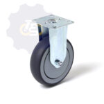 D125 H160 110KG Fiksuotas ratukas su plokštele 77x67