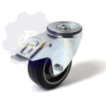 D100 H124 150KG Pasukamas ratukas su stabdžiu, su kiauryme varžtui M10, M12