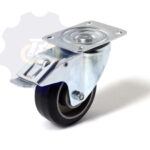 D100 H125 180KG Pasukamas ratukas su stabdžiu, su plokštele 105x80