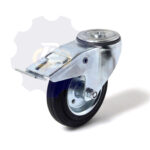 D160 H185 135KG Pasukamas ratukas su stabdžiu, su kiauryme varžtui M12