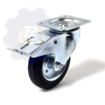 D160 H190 135KG Pasukamas ratukas su stabdžiu, su plokštele 135x110