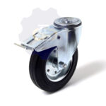 D200 H230 205KG Pasukamas ratukas su stabdžiu, su kiauryme varžtui M12