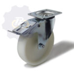 D200 H235 400KG Pasukamas ratukas su stabdžiu, su plokštele 135x110