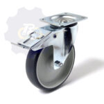 D200 H235 380KG Pasukamas ratukas su stabdžiu, su plokštele 135x110