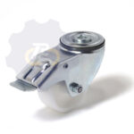 D80 H99 100KG Pasukamas ratukas su stabdžiu, su kiauryme varžtui M10