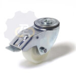 D80 H99 100KG Pasukamas ratukas su stabdžiu, su kiauryme varžtui M10, M12