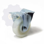 D100 H125 180KG Fiksuotas ratukas su plokštele 100x85