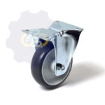 D100 H125 140KG Fiksuotas ratukas su plokštele 100x85