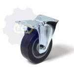 D100 H125 150KG Fiksuotas ratukas su plokštele 100x85