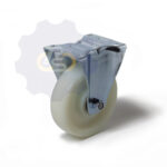 D125 H155 200KG Fiksuotas ratukas su plokštele 100x85