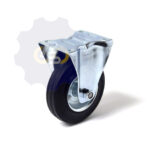 D125 H155 100KG Fiksuotas ratukas su plokštele 100x85