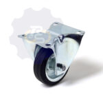 D80 H100 50KG Fiksuotas ratukas su plokštele 100x85