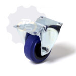 D80 H100 100KG Fiksuotas ratukas su plokštele 100x85