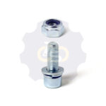 M10 x 30 Zn Varžtas cilindrine galva + spyruoklinė poveržlė + poveržlė + N10S Veržlė