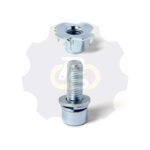 M10 x 30 Zn Varžtas cilindrine galva + spyruoklinė poveržlė + poveržlė + NEM10 x 13 Įkalama veržlė