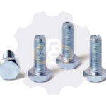 4 vienetai – M10x30 Zn Varžtas šešiakampe galva, cinkuotas