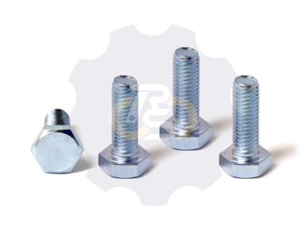 4 vienetai – M10x30 Zn Varžtas šešiakampe galva, cinkuotas