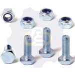 4 vienetai – M10x30 Zn Varžtas šešiakampe galva + 4 vienetai – N10S Veržlė