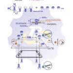 4 vienetai – M10x30 Zn Varžtas šešiakampe galva + 4 vienetai – N10S Veržlė
