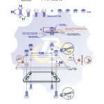 4 vienetai – M10x30 Zn Varžtas šešiakampe galva + 4 vienetai – N10S Veržlė