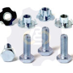 4 vienetai – M10x30 Zn Varžtas šešiakampe galva + 4 vienetai – NEM10 x 13 Įkalama veržlė