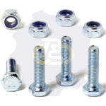 4 vienetai – M10x40 Zn Varžtas šešiakampe galva + 4 vienetai – N10S Veržlė