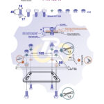 4 vienetai – M10x40 Zn Varžtas šešiakampe galva + 4 vienetai – N10S Veržlė