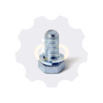 M12 x 25 Zn Varžtas šešiakampe galva + spyruoklinė poveržlė