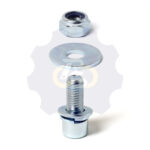 M12 x 30 Zn Varžtas cilindrine galva + spyruoklinė poveržlė + poveržlė + O37/12 poveržlė + N12S Veržlė