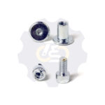 2 vienetai – M6 x 12 Zn Varžtas, cilindrine galva + 2 vienetai – NTM6 x 12 Zn T-formos veržlė