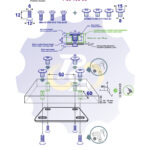 4 vienetai – M6 x 12 Zn Varžtas įleidžiama galva + 4 vienetai – NTM6 x 12 Zn T-formos veržlė